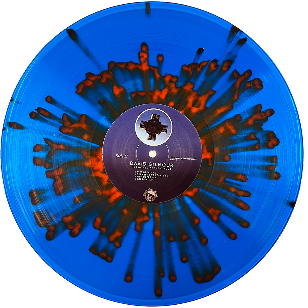 DAVID GILMOUR 3xLP Marooned At The Circus (Blue & Orange Splatter Colour Vinyls)