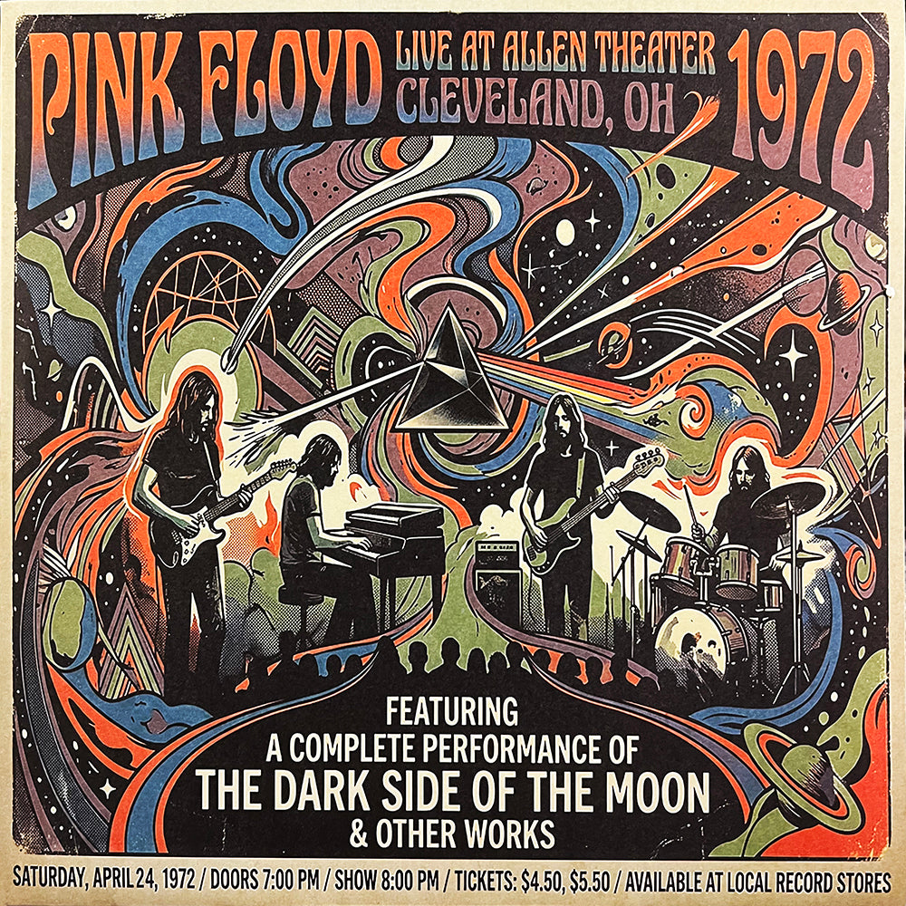 PINK FLOYD 3xLP Allen Theater, Cleveland 1972 (Gold Colour 350 Numbered Copies)