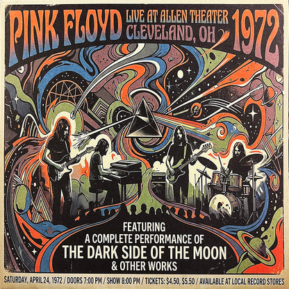 PINK FLOYD 3xLP Allen Theater, Cleveland 1972 (Gold Colour 350 Numbered Copies)