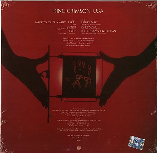 KING CRIMSON LP USA (200-Gram Super-Heavyweight Vinyl)