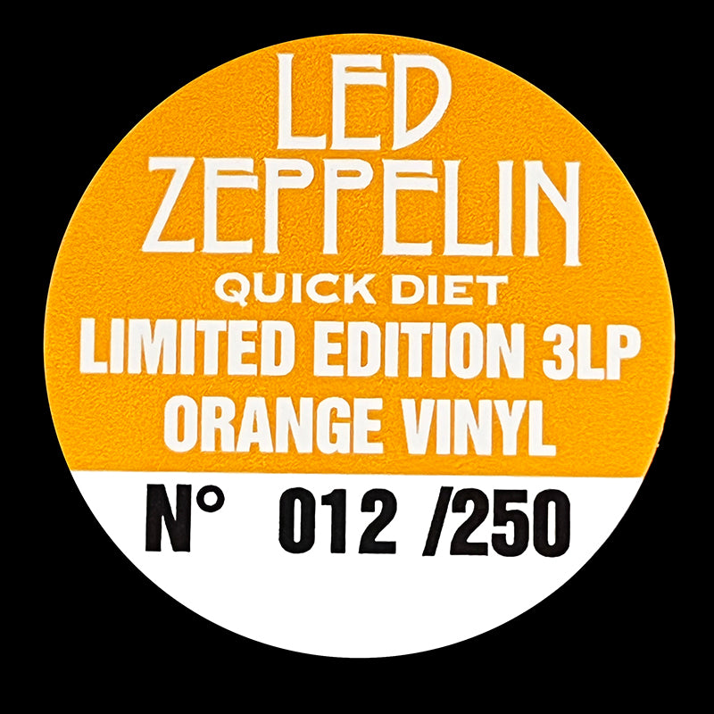 LED ZEPPELIN 3xLP Quick Diet (Orange Coloured Vinyls) 250 Numbered Copies