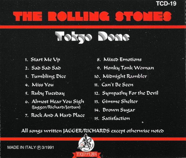 ROLLING STONES CD Tokyo Dome