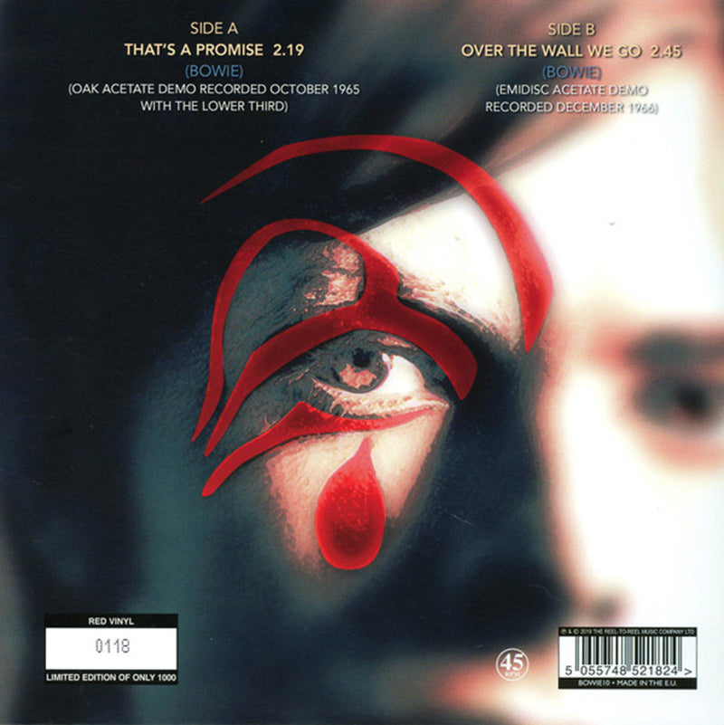 DAVID BOWIE 7" The Shape Of Things To Come (Red Coloured Numbered Vinyl)