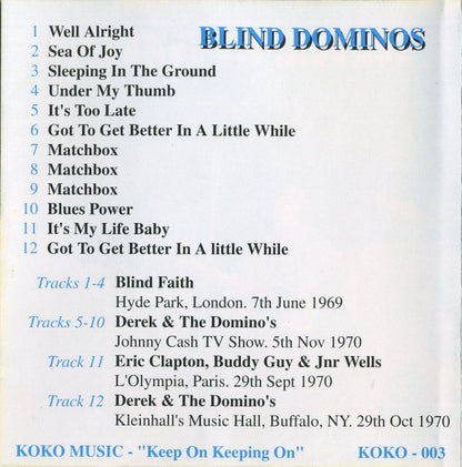 BLIND FAITH & DEREK AND THE DOMINOS CD Blind Dominos