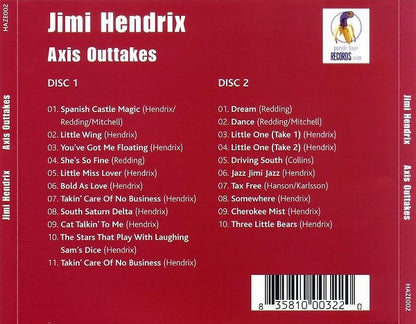 JIMI HENDRIX 2xCD Axis Outtakes