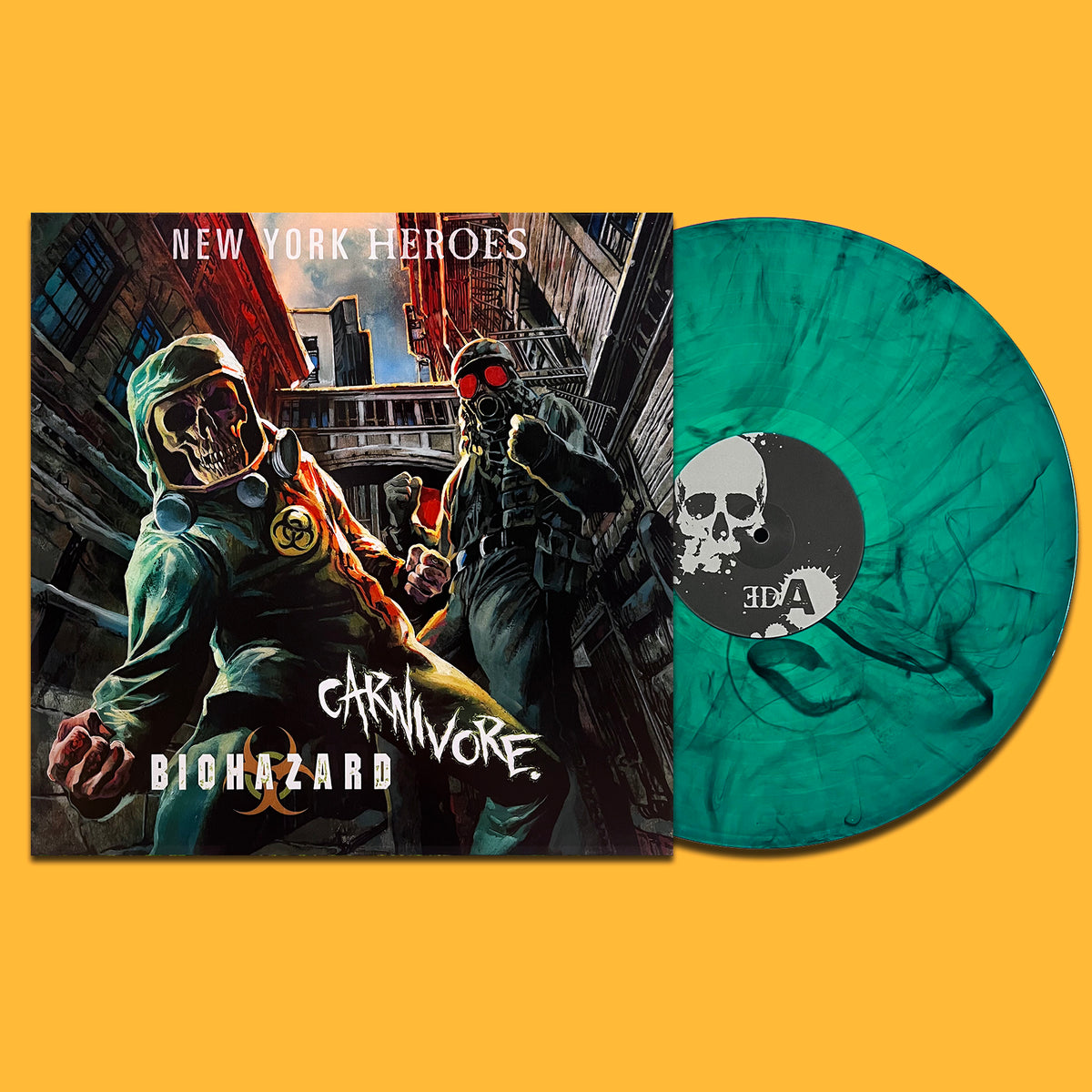 CARNIVORE / BIOHAZARD LP New York Heroes (Green Smoke Translucid Colour)