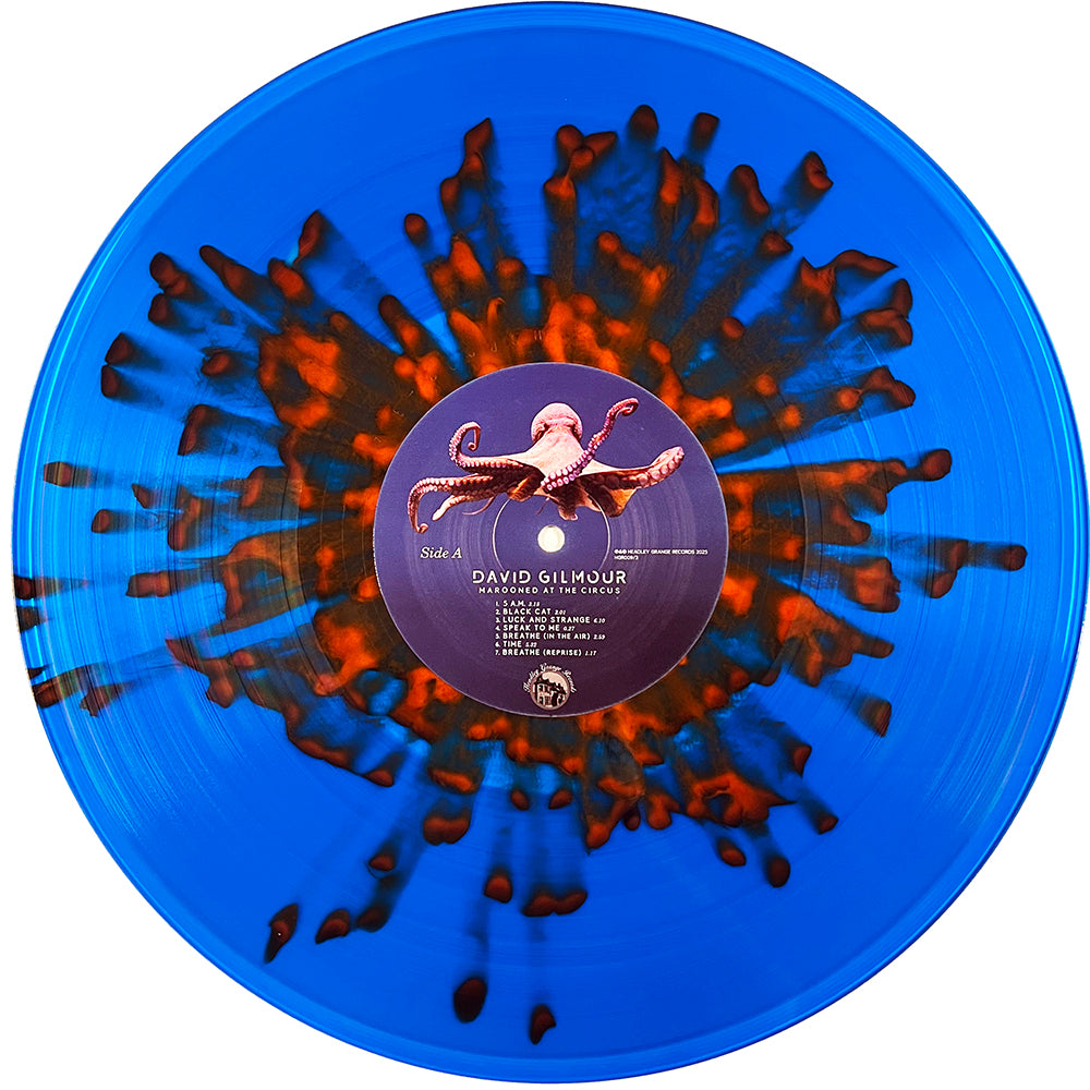 DAVID GILMOUR 3xLP Marooned At The Circus (Blue & Orange Splatter Colour Vinyls)