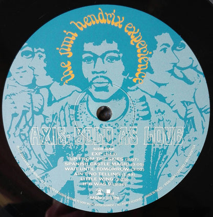 JIMI HENDRIX LP Axis: Bold as Love (Mono, 180 g)