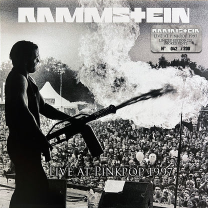 RAMMSTEIN 2xLP Live At Pinkpop 1997 (Smoked Coloured Vinyl) 200 Numbered Copies