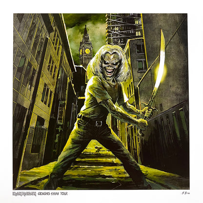 IRON MAIDEN 2xLP Genghis Khan Tour (with 66 Numbered Copies Lithography)