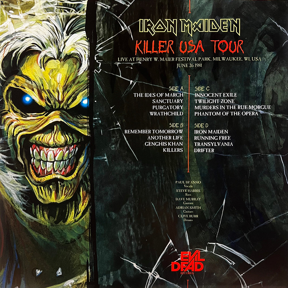 IRON MAIDEN 2xLP Killer USA Tour (Orange Translucid Coloured Vinyls)