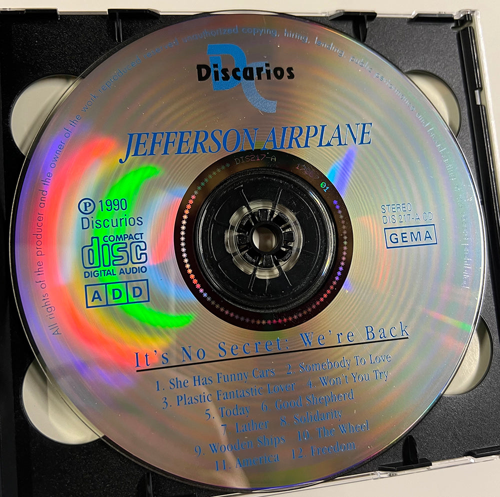 JEFFERSON AIRPLANE 2xCD It's No Secret : We're Back