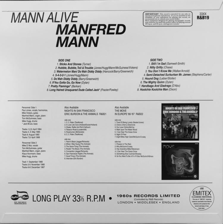 MANFRED MANN LP Mann Alive (Record Store Day 2018)