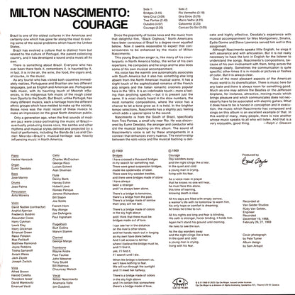 MILTON NASCIMENTO LP Courage (Yellow Coloured Vinyl)