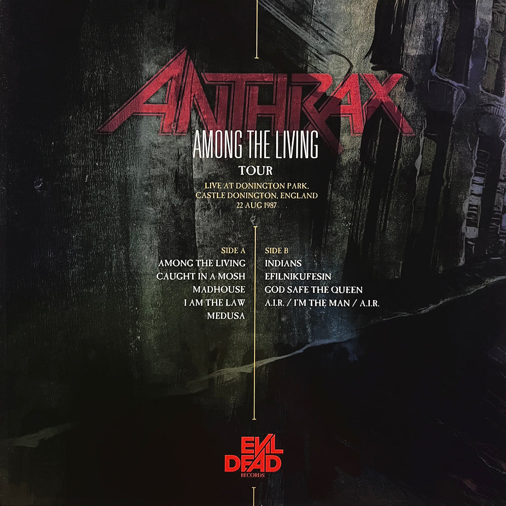 ANTHRAX LP Among The Living Tour (Red Translucid Coloured Vinyl)