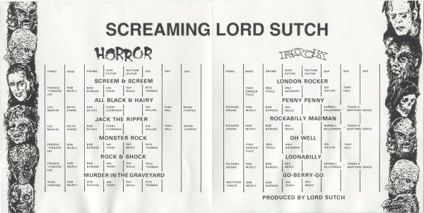 SCREAMING LORD SUTCH CD Rock & Horror