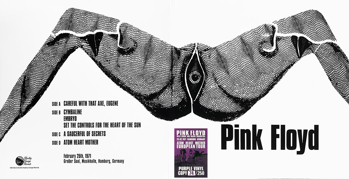 PINK FLOYD 2xLP Hamburg Germany 25.02.1971 (Purple Coloured Vinyl Numbered)