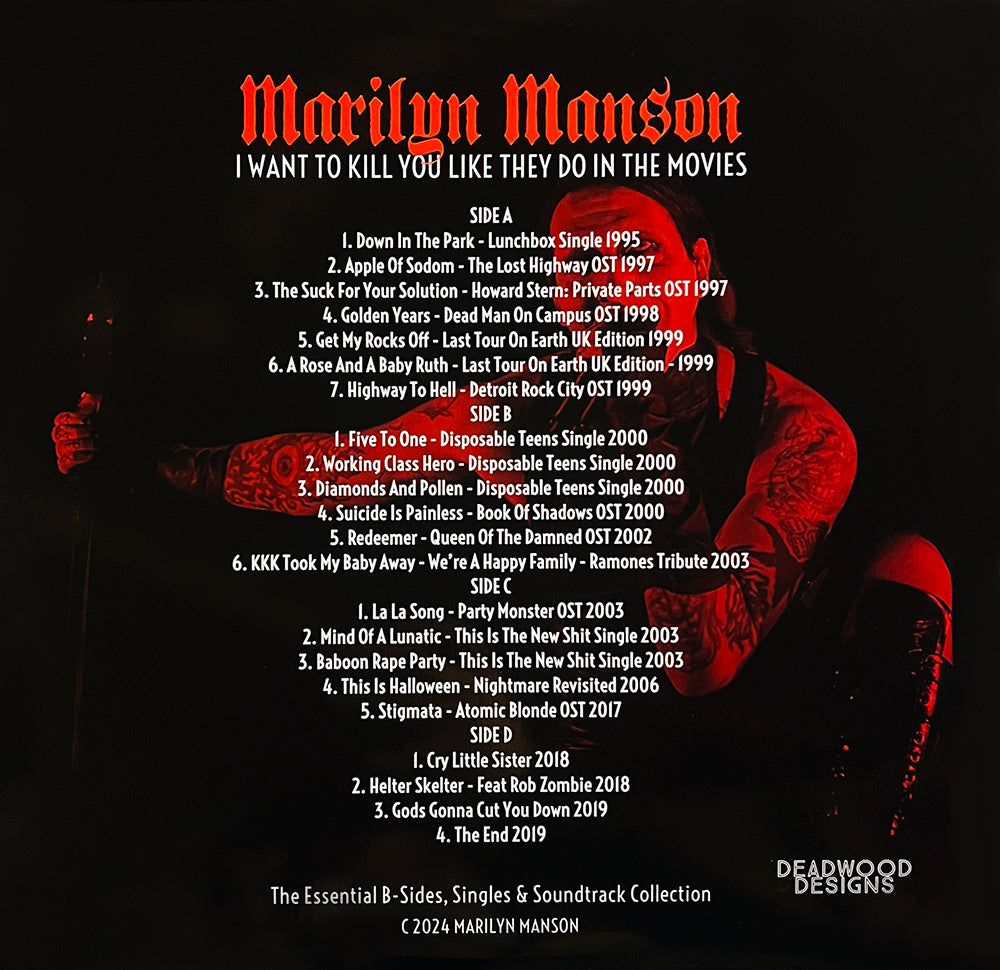MARILYN MANSON 2xLP I Want To Kill You Like They Do In The Movies (Clear Colour)