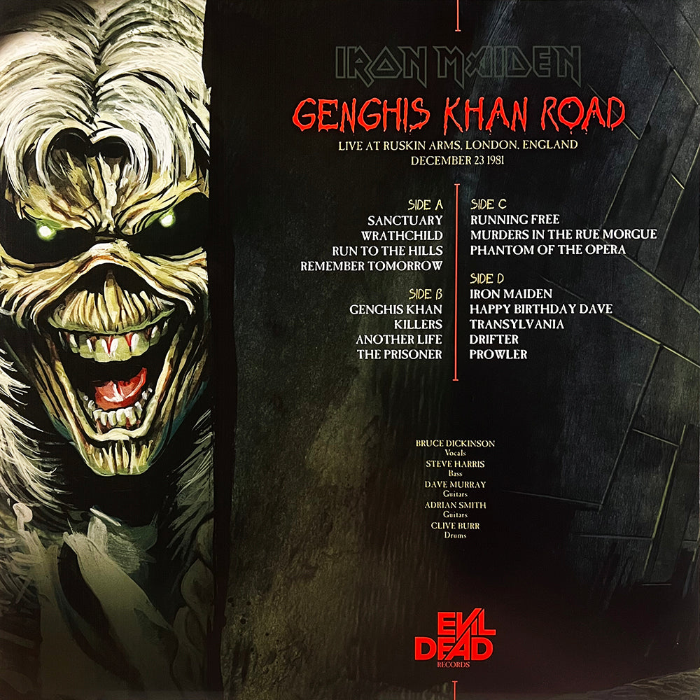 IRON MAIDEN 2xLP Genghis Khan Tour (Lime Coloured Vinyls)