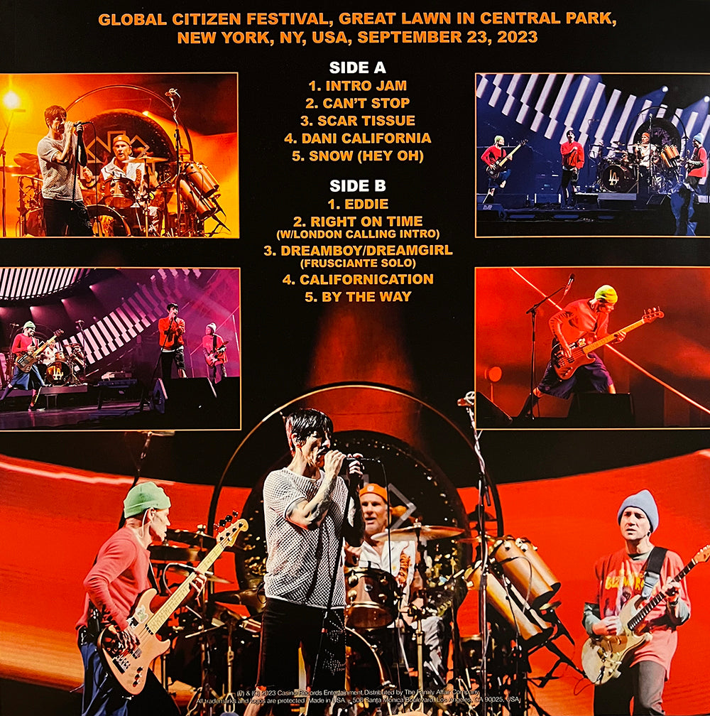 RED HOT CHILI PEPPERS LP Global Citizen Festival 2023 (Red Coloured) PROMO