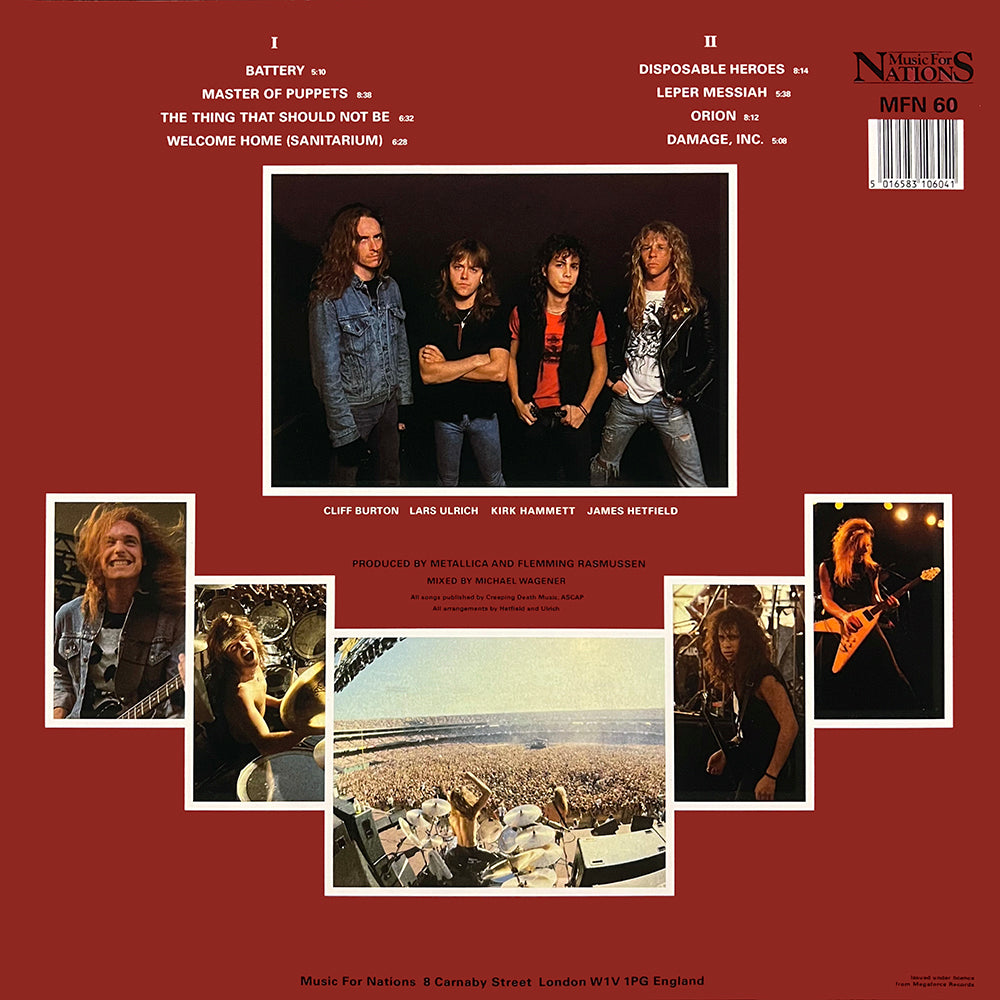 METALLICA LP Master Of Puppets (Picture Disc with Cover and Insert)