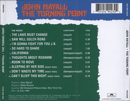 JOHN MAYALL CD The Turning Point (Expanded)