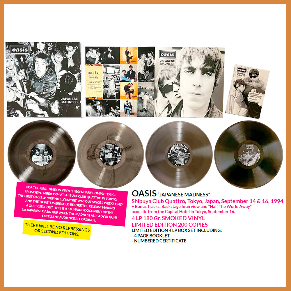 OASIS BOX SET 4xLP Japanese Madness (Smoked Coloured Numbered 200 Copies)
