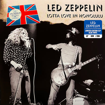 LED ZEPPELIN 2xLP Lotta Love In Honolulu (Blue Colour Vinyl) 200 Numbered Copies