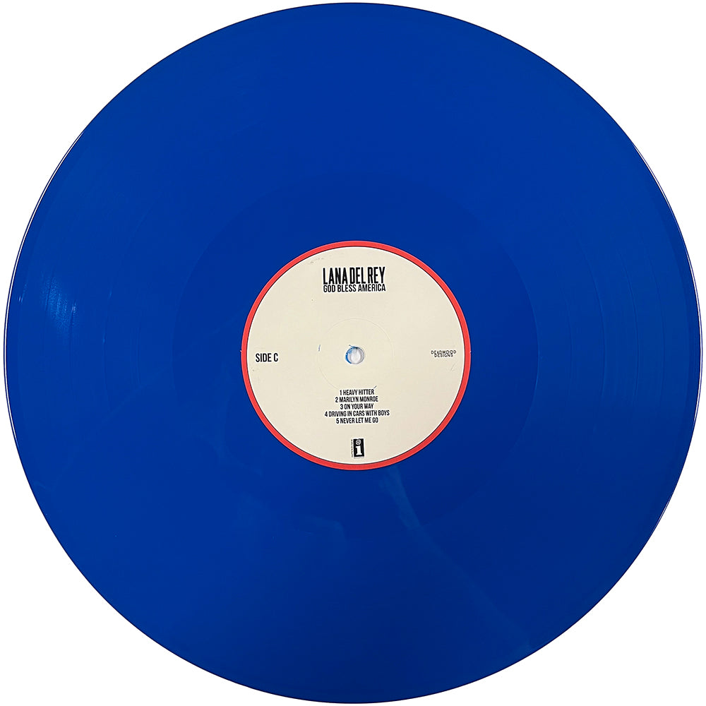 LANA DEL REY 2xLP God Bless America (Red & Blue Coloured Vinyls) with Poster
