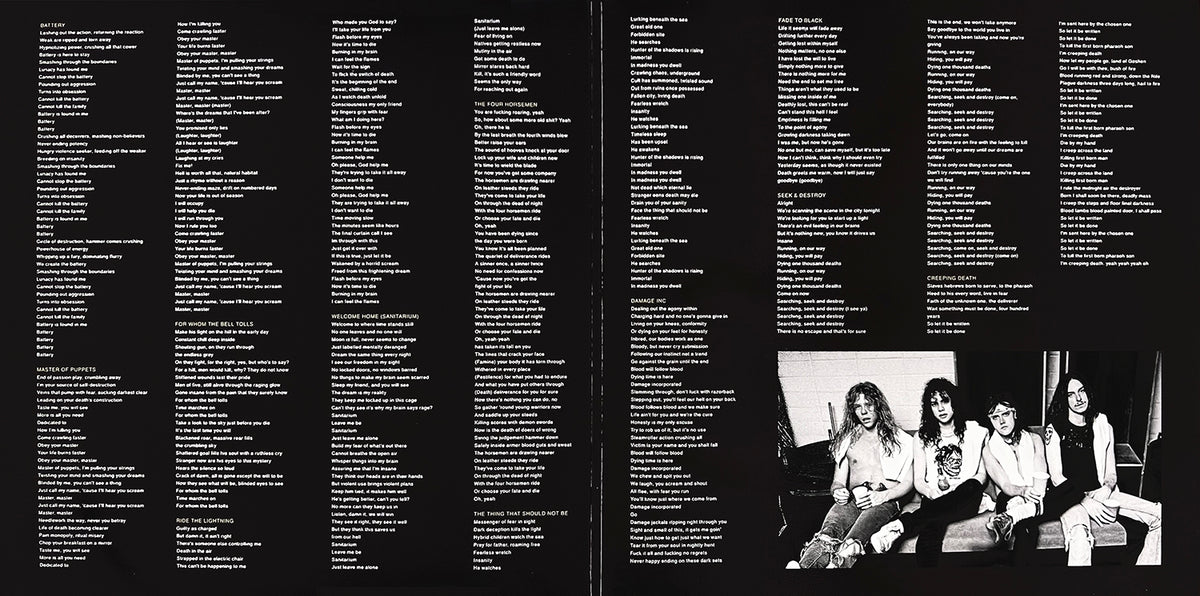 METALLICA 2xLP Damage Inc. Tour (TEST PRESSING)