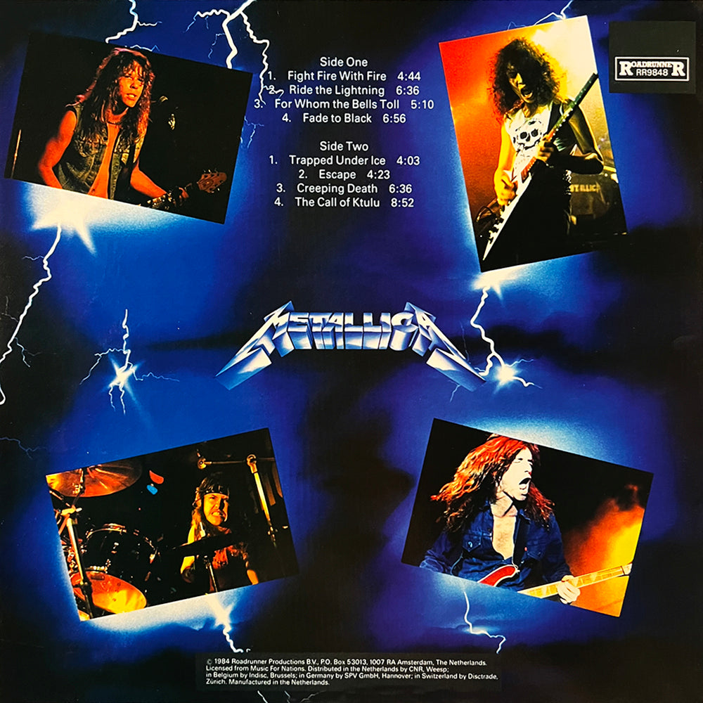METALLICA LP Ride The Lightning (Translucid Blue Coloured Vinyl)