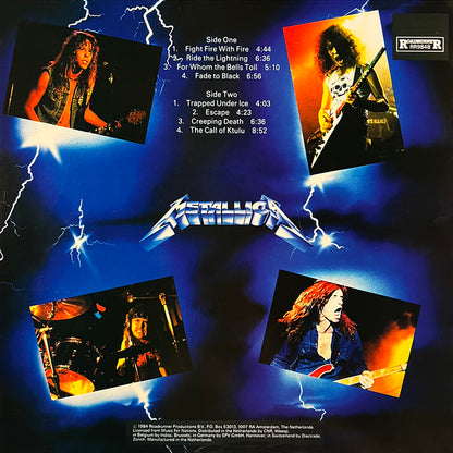 METALLICA LP Ride The Lightning (Translucid Blue Coloured Vinyl)