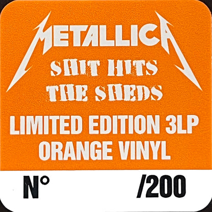 METALLICA 3xLP Shit Hits The Sheds (Orange Coloured Vinyls) PROMO Edition