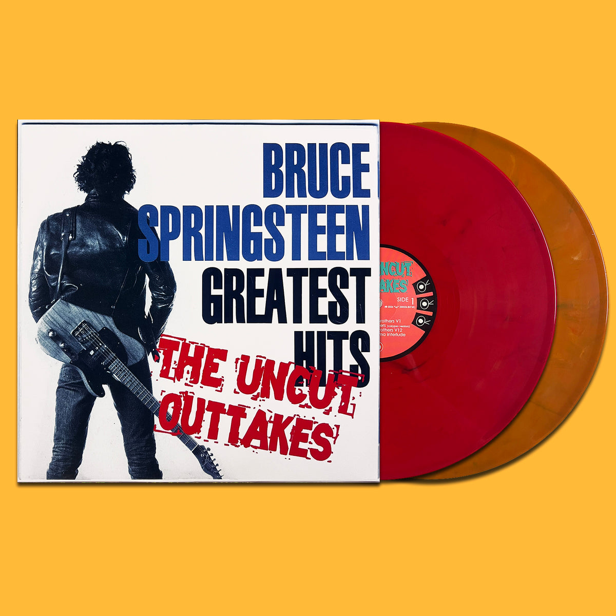 BRUCE SPRINGSTEEN 2xLP Greatest Hits The Uncut Outtakes (Red Orange) 108 Copies