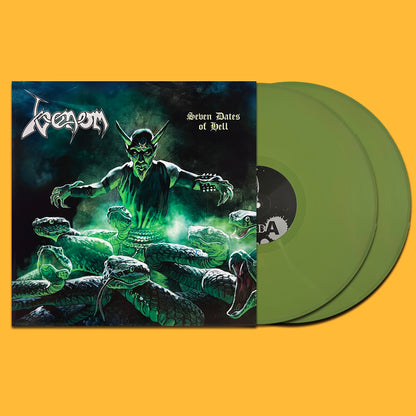 VENOM 2xLP Seven Dates Of Hell (Green Army Coloured Vinyls)