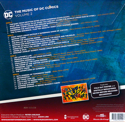 VARIOUS 2xLP The Music Of DC Comics: Volume 2 (Lime-Green Coloured Vinyl)