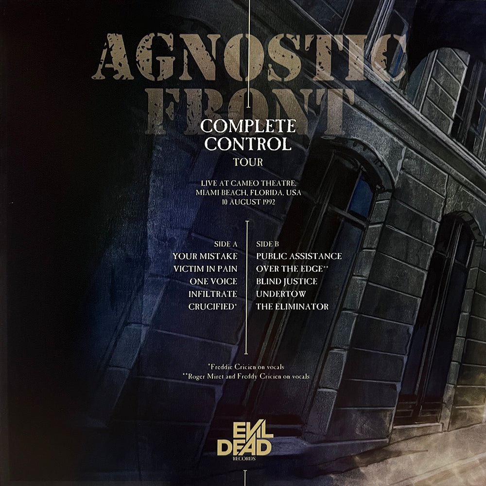 AGNOSTIC FRONT LP Complete Control Tour (Red Transparent Coloured Vinyl)