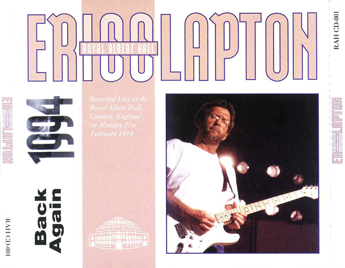 ERIC CLAPTON 2xCD Back Again - Royal Albert Hall 1994