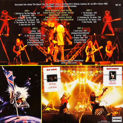 IRON MAIDEN 2xLP Live At Hammersmith Odeon 1982 (Blue Coloured Vinyls)