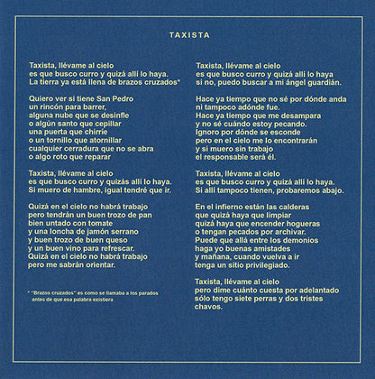 PAU RIBA 7" Taxista! Ep (Blue Translucent Coloured Vinyl)