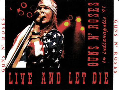 GUNS AND ROSES 2xCD Live And Let Die - In Indianapolis '91 (Deluxe Fat Box)