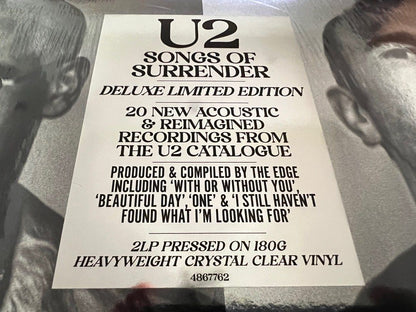 U2 2xLP Songs Of Surrender (Deluxe Limited Edition Crystal Clear Vinyl) +4 Bonus