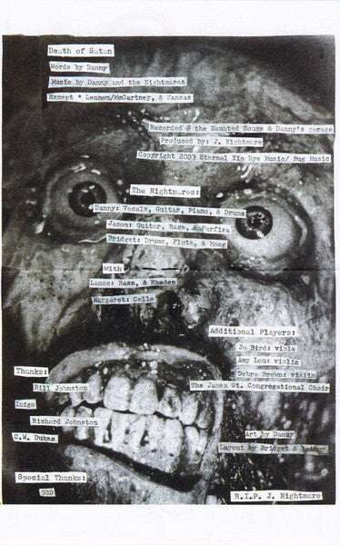 DANNY AND THE NIGHTMARES CD Death Of Satan (Daniel Johnston)