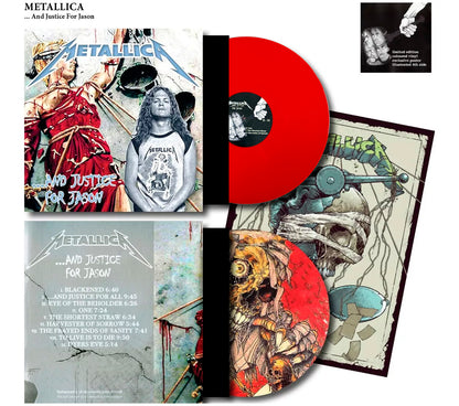 METALLICA 2xLP …And Justice For Jason (Red Coloured Vinyls) with Poster