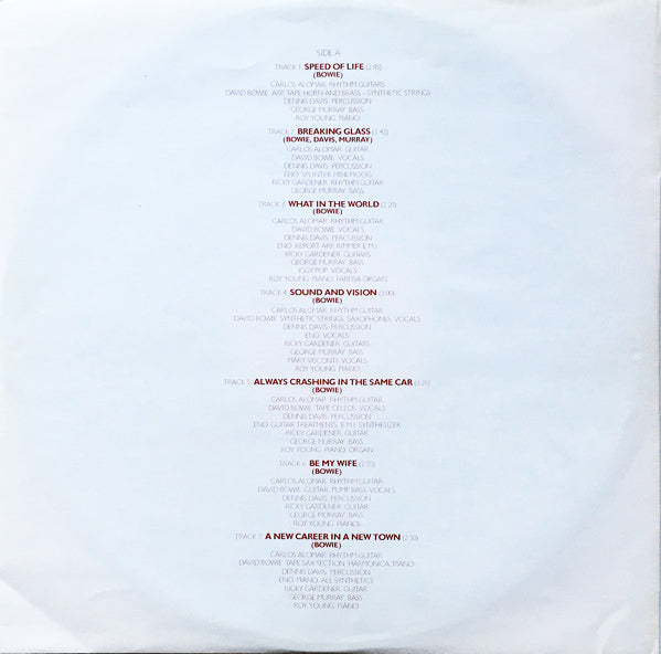 DAVID BOWIE LP Low (180 Gram Heavyweight Vinyl)