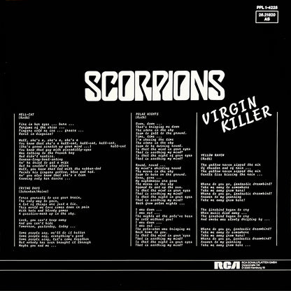 SCORPIONS LP Virgin Killer (Picture Disc with Cover and Insert) Uncensored Cover