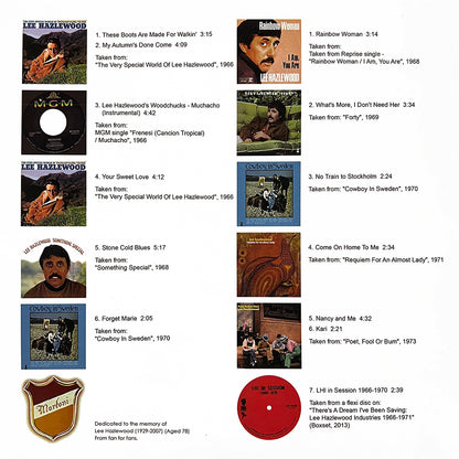 LEE HAZLEWOOD LP Hamburger (White Marbled Coloured Vinyl)