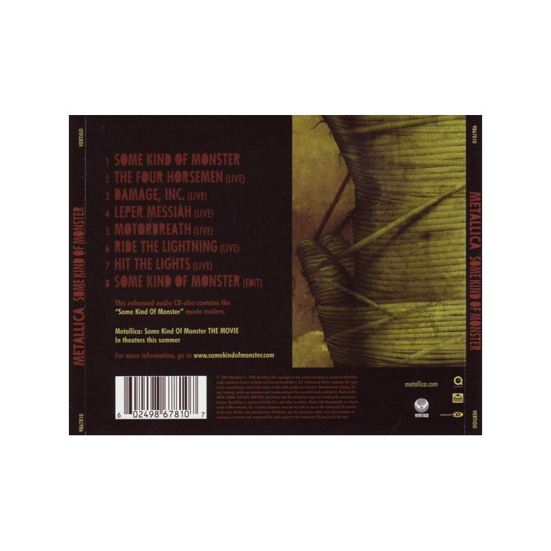 Metallica - some kind of monster - CD