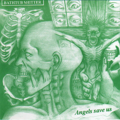 Bathtub Shitter – Angels Save Us - 7" - 2002 - Necro Obscure Terror – N.O.T.001
