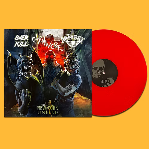 OVERKILL / CARNIVORE / ANTHRAX LP New York United (Translucid Red Colour Vinyl)
